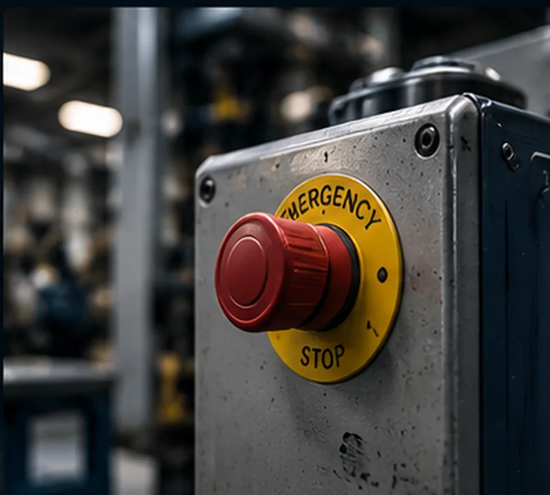 Broken machine context on a production line