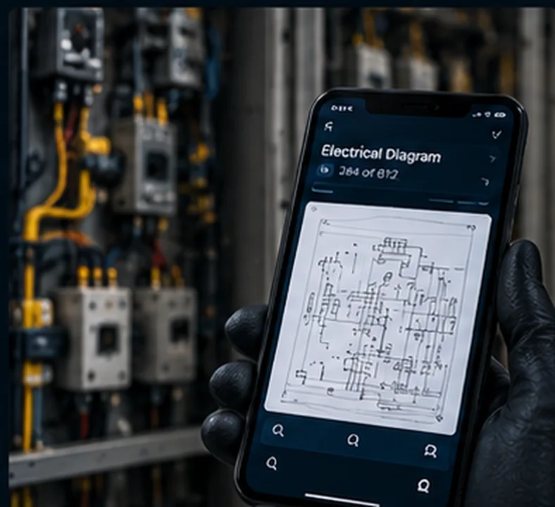 Technical documentation search in an industrial environment